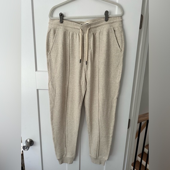 NWT The Normal Brand | Men's Cole Terry Pintuck Jogger - Large Oatmeal - Picture 2 of 4
